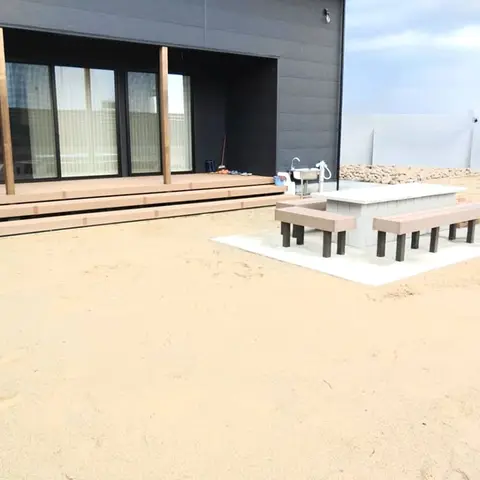 愛知県の門柱・門塀・アプローチ・駐車場・土間の施工事例（4枚目）