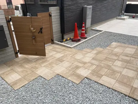 兵庫県のカーポート・門柱・門塀・アプローチの施工事例