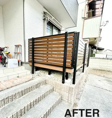 東海市のフェンス・デッキ・テラス・目隠しの施工事例（2枚目）