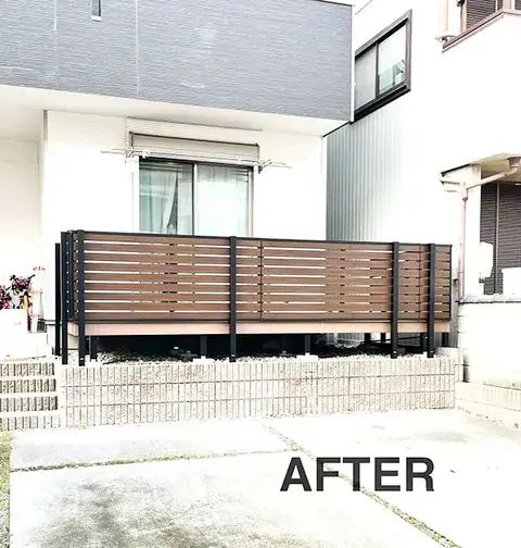 東海市のフェンス・デッキ・テラス・目隠しの施工事例（3枚目）
