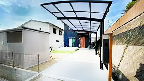 デッキ・テラス・芝・植栽・タイル・石張りの施工事例（4枚目）