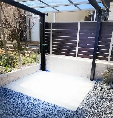 フェンス・芝・植栽・目隠しの施工事例（3枚目）