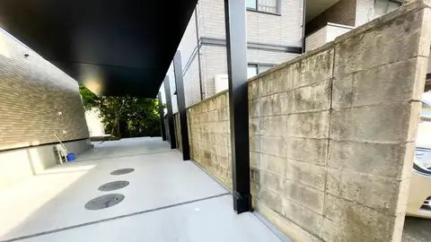 カーポート・門柱・門塀の施工事例（4枚目）