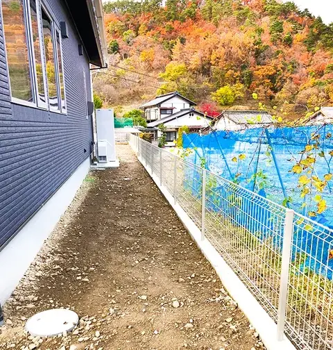 長野県のカーポート・フェンスの施工事例（2枚目）
