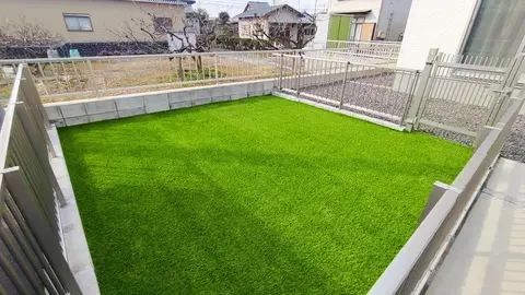 愛知県のフェンス・芝・植栽の施工事例（2枚目）