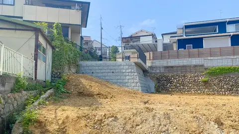 兵庫県の擁壁・ブロックの施工事例（2枚目）
