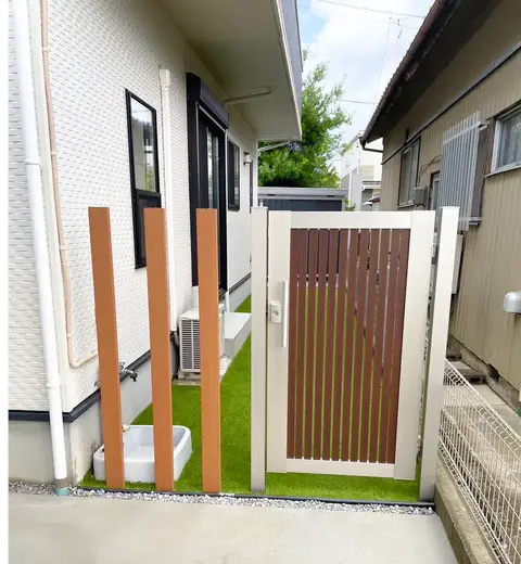 愛知県のカーポート・芝・植栽の施工事例（2枚目）