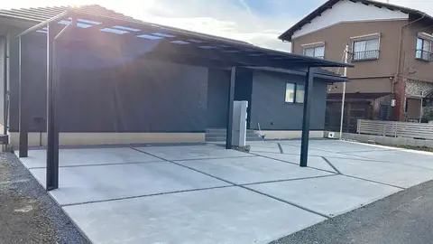 岐阜県のカーポート・駐車場・土間の施工事例（2枚目）