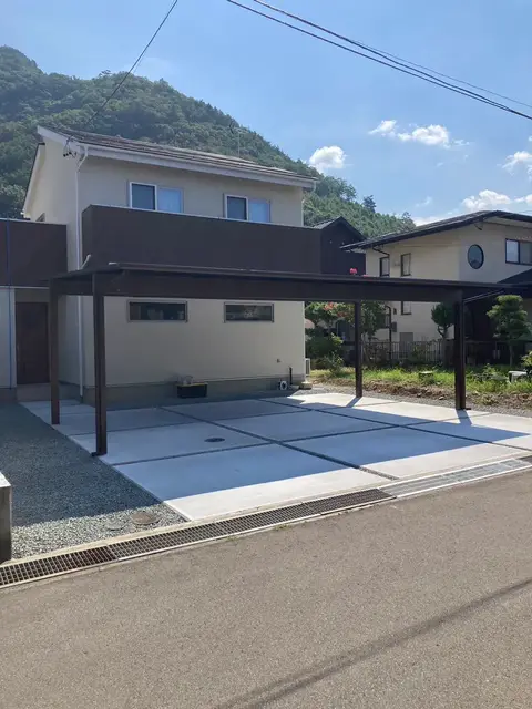 長野県のカーポート・駐車場・土間の施工事例