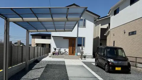 七宝町のカーポート・門柱・門塀の施工事例（3枚目）