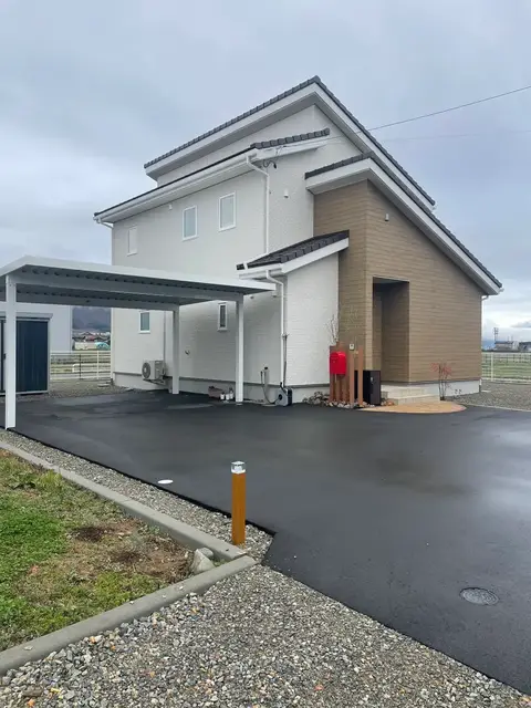 長野県のカーポート・アプローチの施工事例