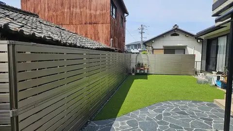 愛知県のフェンス・芝・植栽・目隠しの施工事例（6枚目）