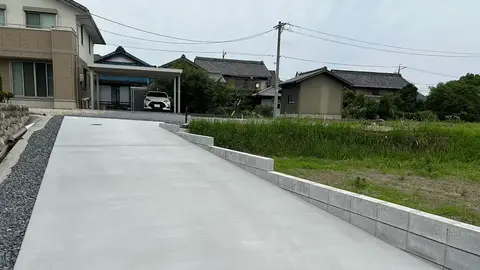 三重県の駐車場・土間・擁壁・ブロックの施工事例