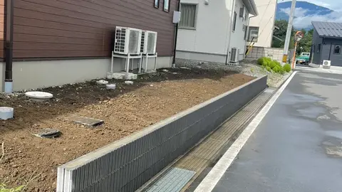 長野県の門柱・門塀の施工事例（2枚目）