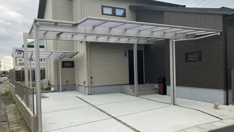 愛知県のカーポート・フェンスの施工事例(2枚目)