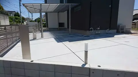 愛知県のカーポート・門柱・門塀の施工事例（5枚目）