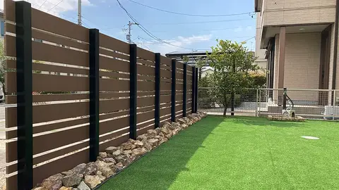 岐阜県のフェンス・芝・植栽の施工事例（2枚目）