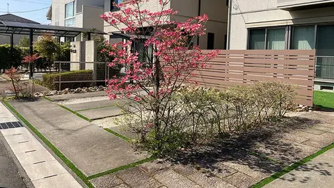 岐阜県のフェンス・芝・植栽の施工事例（3枚目）