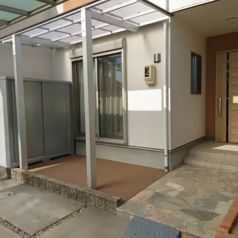 愛知県のアプローチ・デッキ・テラスの施工事例
