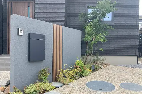 岐阜県のカーポート・デッキ・テラス・タイル・石張りの施工事例