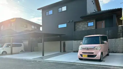 三重県のカーポート・芝・植栽の施工事例