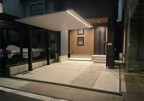 岐阜県のカーポート・門柱・門塀の施工事例（3枚目）
