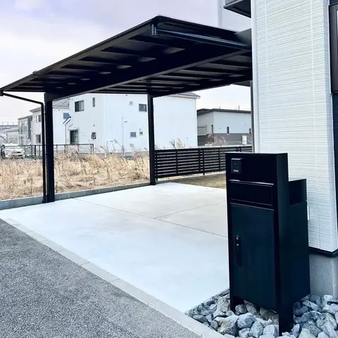 岐阜県のカーポート・門柱・門塀の施工事例