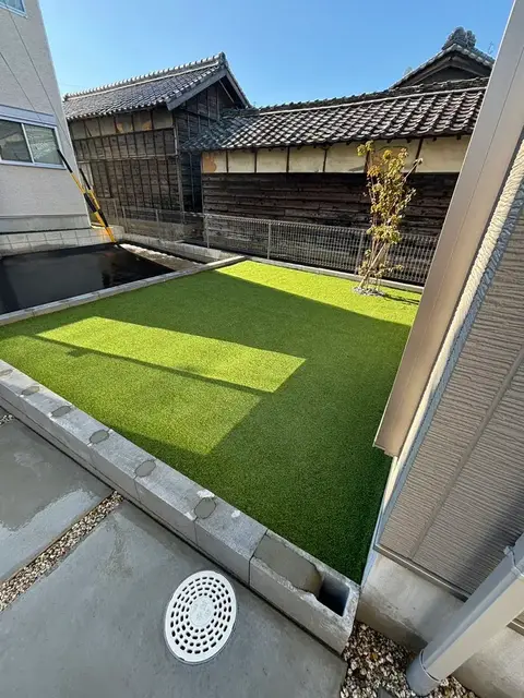 愛知県のフェンス・芝・植栽の施工事例（3枚目）