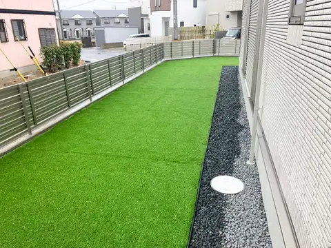 愛知県のカーポート・門柱・門塀・タイル・石張りの施工事例（3枚目）