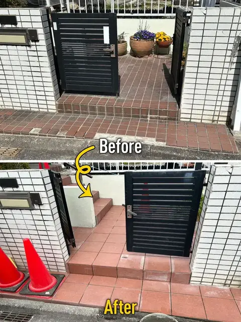 岐阜県のアプローチ・タイル・石張りの施工事例（3枚目）