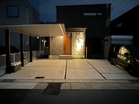 岐阜県のカーポート・デッキ・テラス・タイル・石張りの施工事例（9枚目）