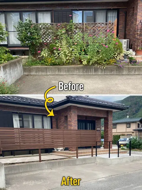長野県のフェンス・目隠しの施工事例