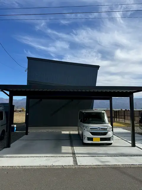 長野県のカーポート・フェンス・目隠しの施工事例