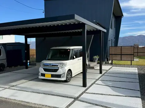 長野県のカーポート・フェンス・目隠しの施工事例（3枚目）