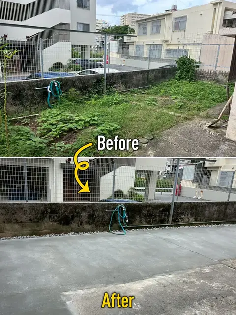 沖縄県の駐車場・土間の施工事例（2枚目）